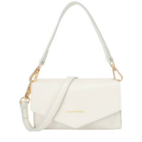 Every Other Small Short & Long Strap Bag - White