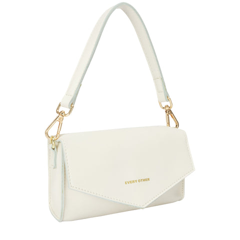 Every Other Small Short & Long Strap Bag - White