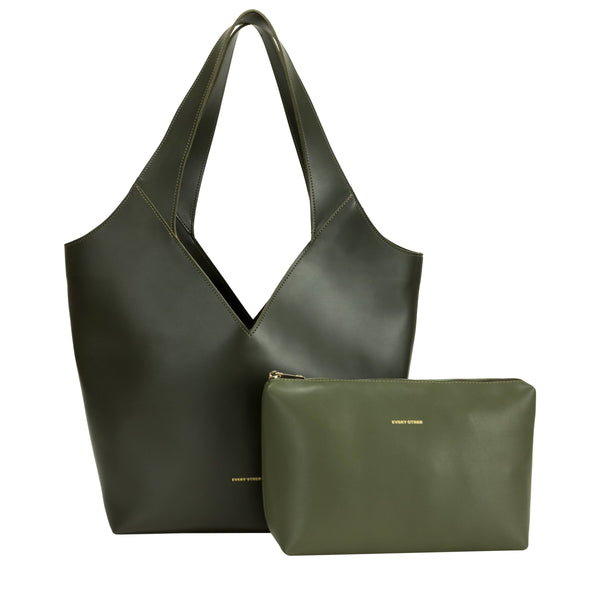 Every Other Twin Strap Halter Tote - Green