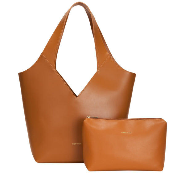 Every Other Twin Strap Halter Tote - Tan