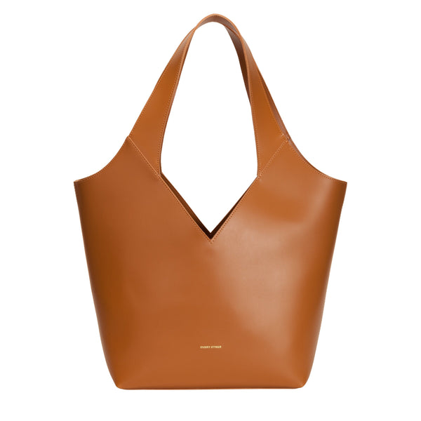 Every Other Twin Strap Halter Tote - Tan