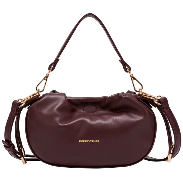 Every Other Shoulder Cross Body Bag - Burgundy