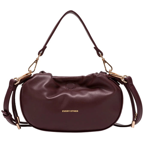 Every Other Shoulder Cross Body Bag - Burgundy