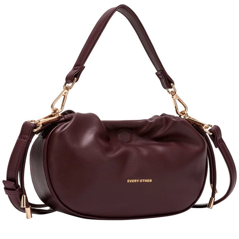 Every Other Shoulder Cross Body Bag - Burgundy