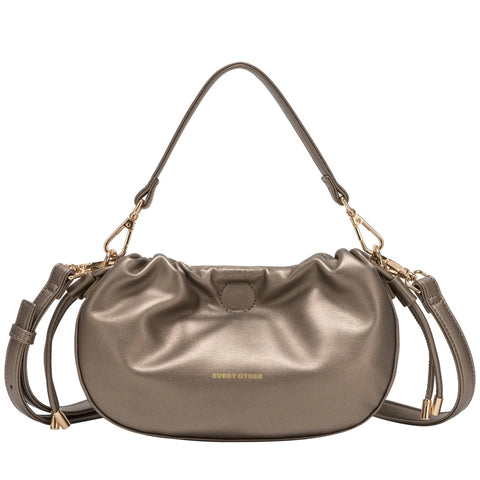 Every Other Shoulder Cross Body Bag - Pewter