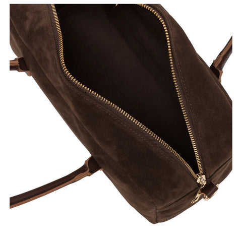 Every Other Suede Effect Bowling Bag - Brown