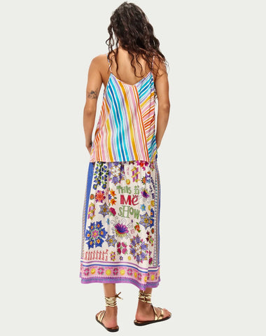 Me369 Vanessa Markers Printed Skirt