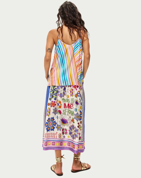 Me369 Vanessa Markers Printed Skirt