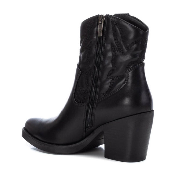 Western Ankle Boots PU - Black