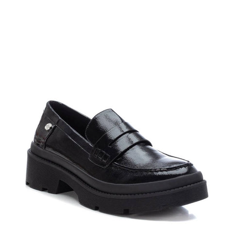Patent Leather Chunky Loafer - Black