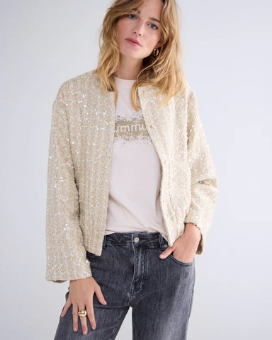 Summum Woman Tweed Jacket - Ivory