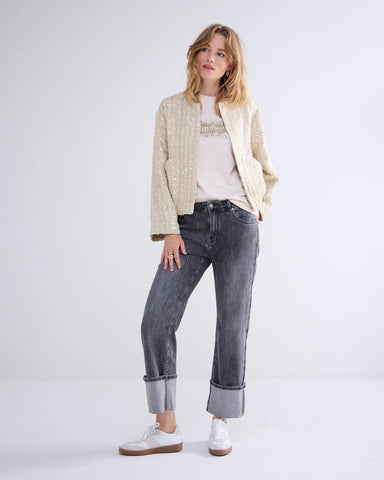 Summum Woman Tweed Jacket - Ivory