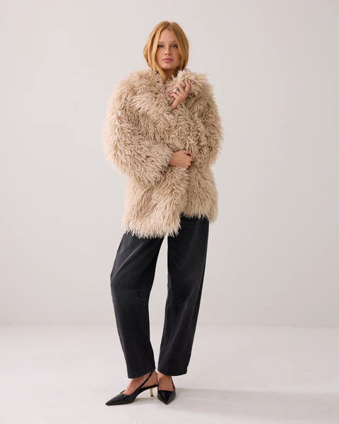 Summum Woman Afghan Woman Faux Fur Jacket