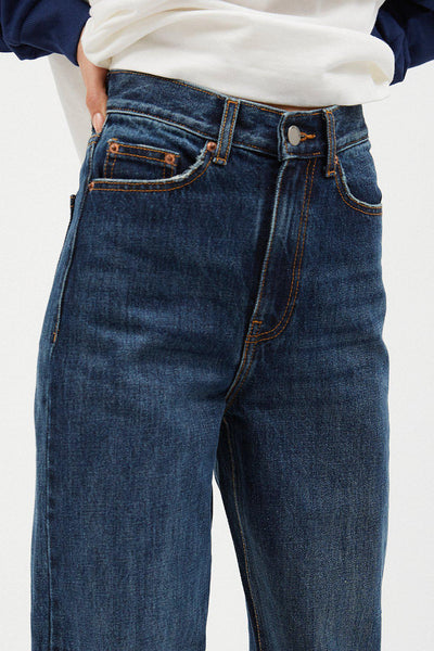 Dr Denim Echo Straight Leg Jeans - Canyon Darker Used
