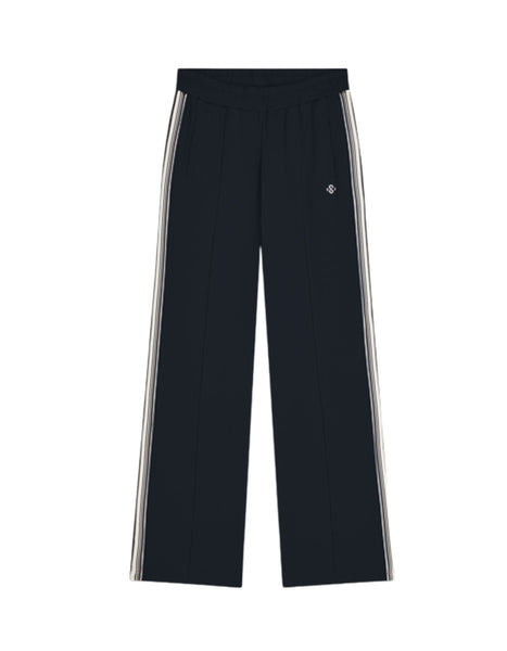 Summum Woman Side Stripe Track Pant - Black