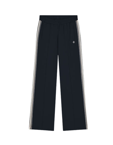 Summum Woman Side Stripe Track Pant - Black