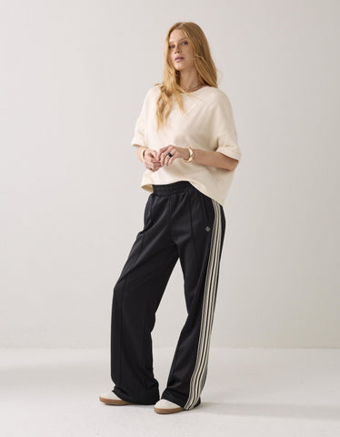 Summum Woman Side Stripe Track Pant - Black