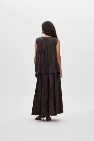 Rabens Saloner Simonia Pleats Skirt -  French Toast