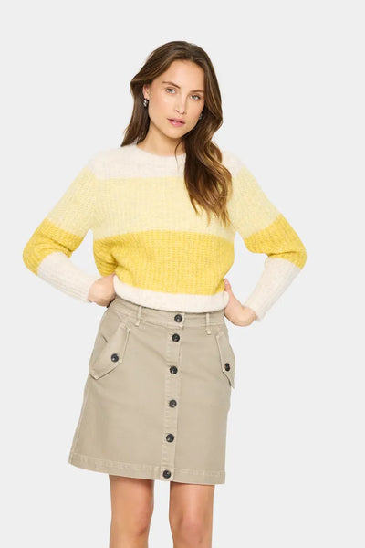 Saint Tropez MandySZ Pullover - Misted Yellow Melange