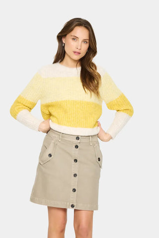Saint Tropez MandySZ Pullover - Misted Yellow Melange