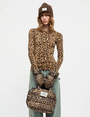 MADS NØRGAARD Light Ripstop Boxy AOP Bag - Leopard