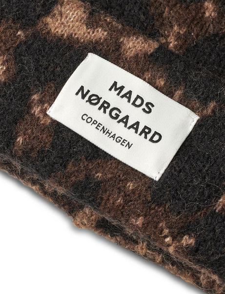 MADS NØRGAARD Tosca Anuska AOP Beanie Hat - Leopard