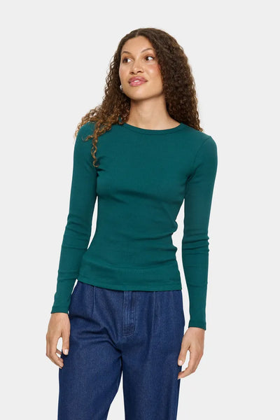 Saint Tropez AsterSZ LS Blouse - Teal