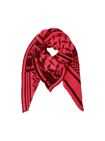 Black Colour BCBex Triangle Scarf - Berry