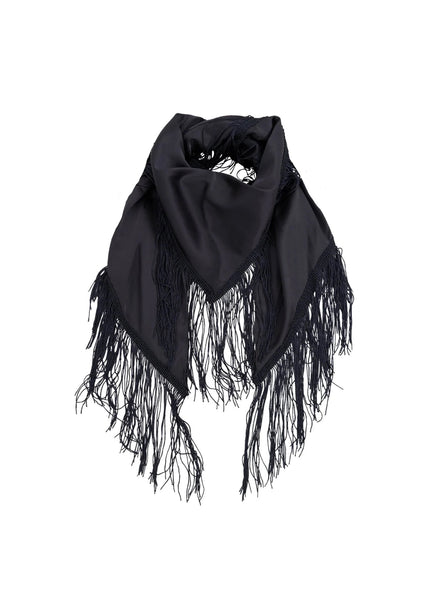 Black Colour BCJulietta Fringe Scarf - Black