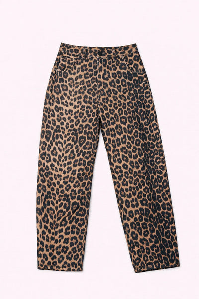 FIVE Paris Billie Ballon Jeans - Leopard Print