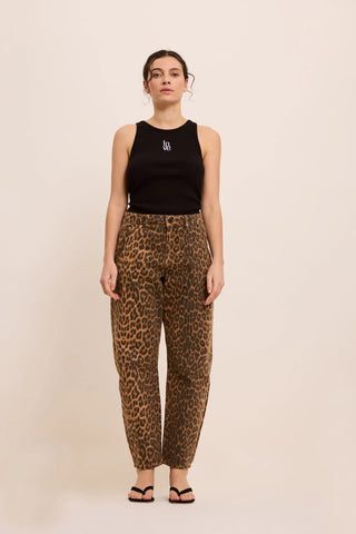 FIVE Paris Billie Ballon Jeans - Leopard Print
