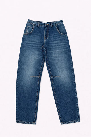 FIVE Paris Billie Ballon Jeans - Medium Denim Blue