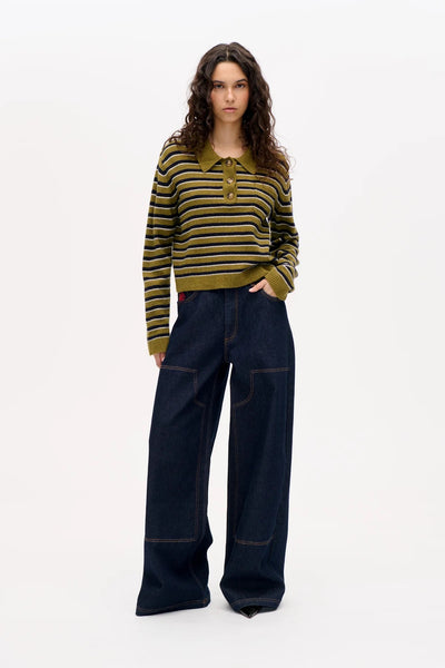 Baum Und Pferdgarten Nara Wide Leg Jean - Dark Denim