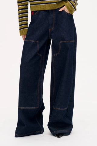 Baum Und Pferdgarten Nara Wide Leg Jean - Dark Denim