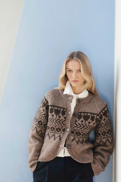 Baum Und Pferdgarten Colin Cardigan - Brown Fairisle