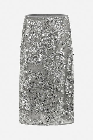 Baum Und Pferdgarten Shania Sequin Skirt - Grey Sequins