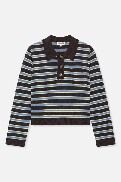 Baum Und Pferdgarten Cori Striped Rugby Sweater - Chocolate