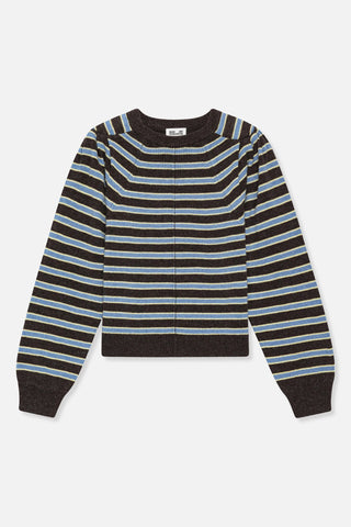 Baum Und Pferdgarten Sylia Stripe Wool Sweater - Chocolate