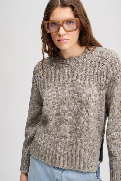Munthe Johanna Metallic Knit - Charcoal