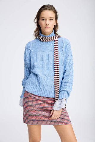 Munthe Loganberry Knitted Sweater - Blue
