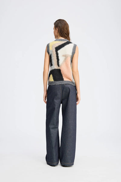 Munthe Rubble Knitted Vest - Grey