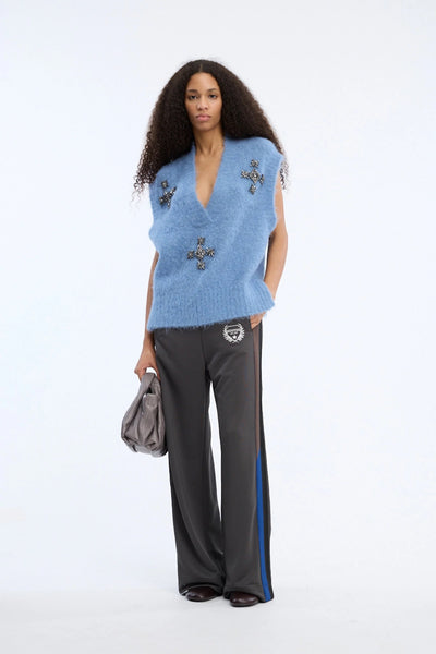 Munthe Vurulia Sleeveless Knit - Blue