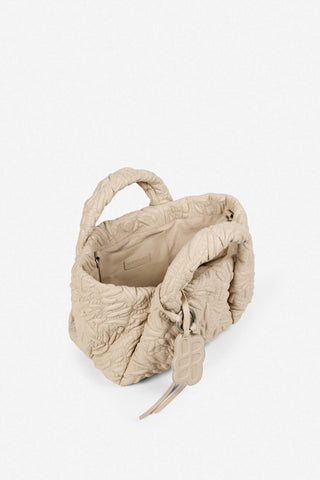 Munthe Lix Quilt Bag - Beige Lambs Leather