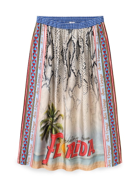 Me369 Vanessa Midi Skirt - Snake