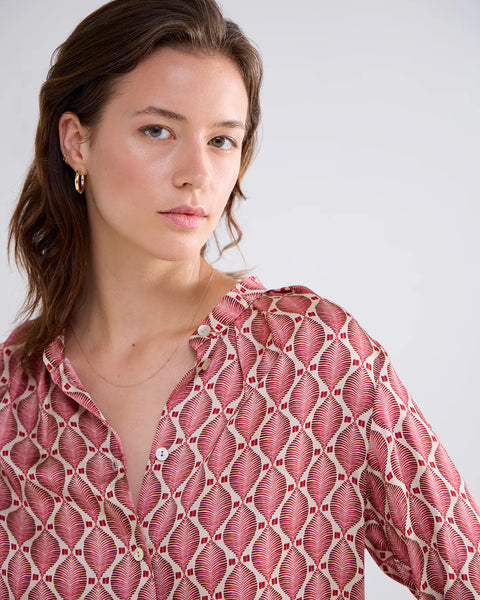 Summum Blouse All-Over Print - Red