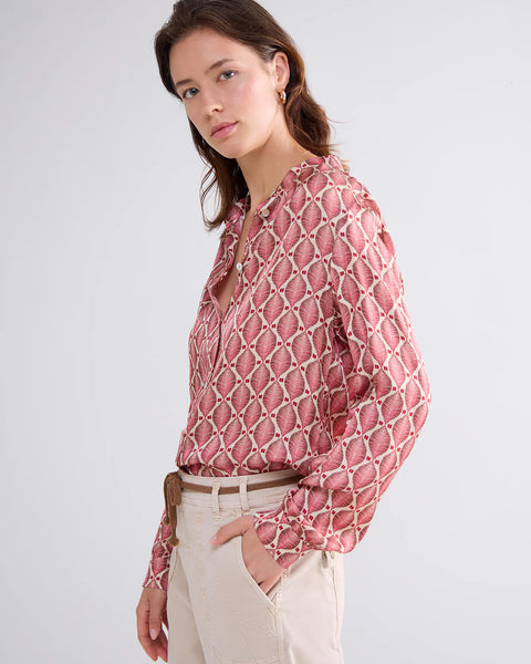 Summum Blouse All-Over Print - Red