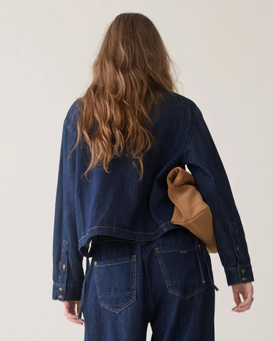 Summum Woman Denim Blouse - Night Blue Denim