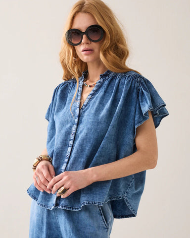 Summum Woman Soft Denim Blouse - Summer