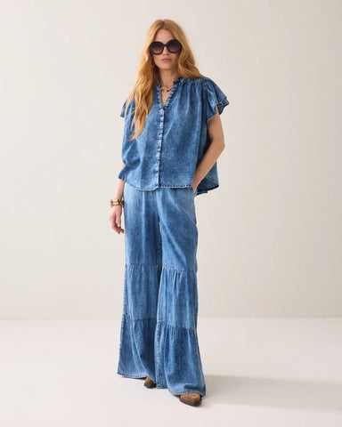 Summum Woman Soft Denim Blouse - Summer