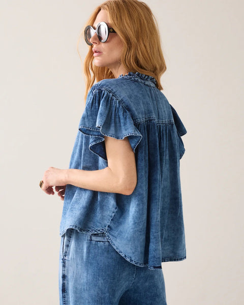Summum Woman Soft Denim Blouse - Summer